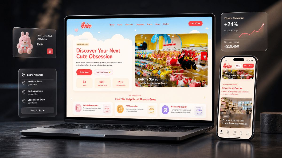 Retail Business Website Upgrade - Auckland New Zealand case study